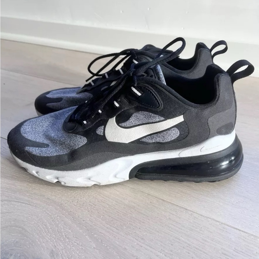 Men’s Size 9 - Nike Air Max 270 React Op-Art Optical Black/Gray Running Sneaker